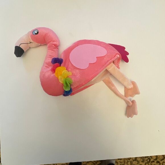 John Waters Christmas Pride LGBQ Pik Plysh Flamingo Hat - Picture 8 of 14